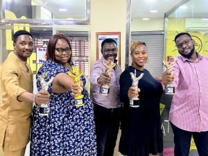 Humans of GDM Pose with their EXMAN Awards
